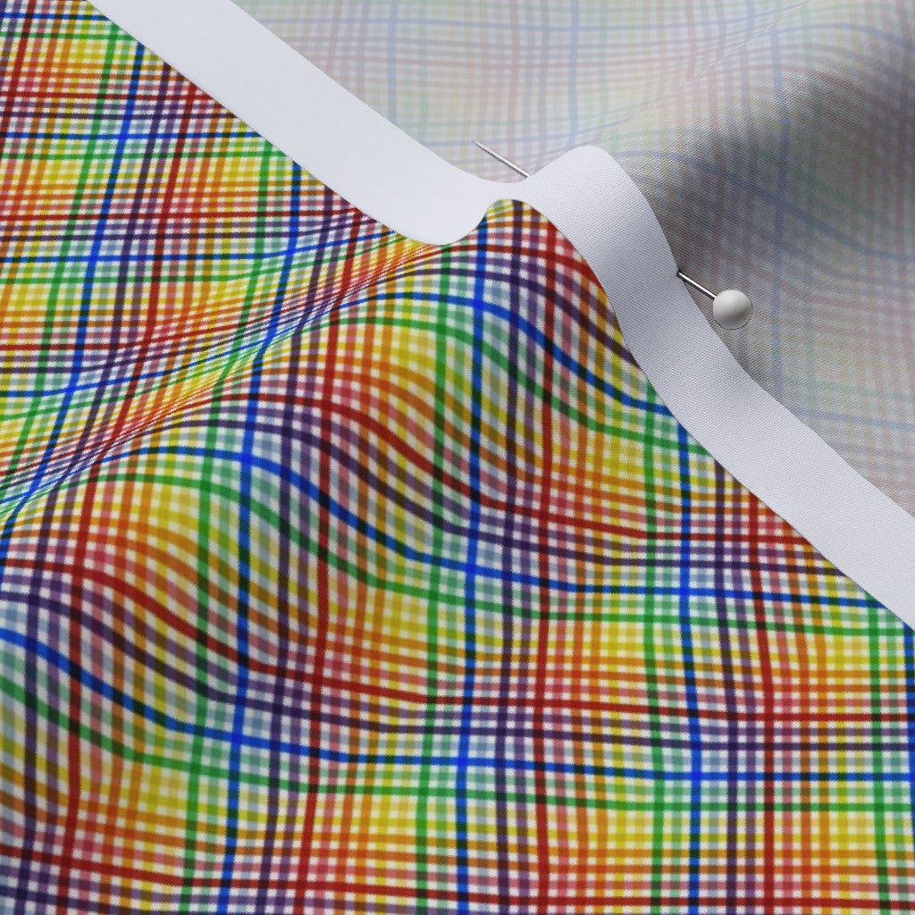 Madras Mania Micro Rainbow Bias Fabric