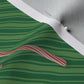 Candy Canes on Green Stripes Fabric