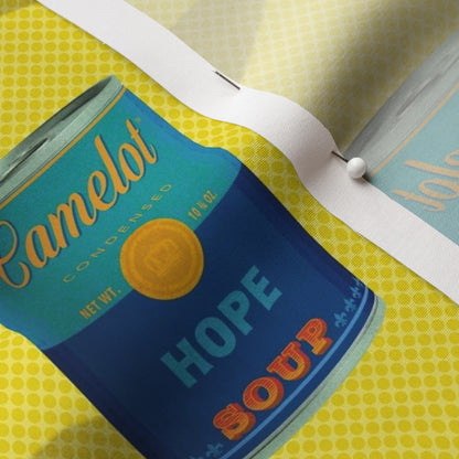 Hope Soup Cans Fabric