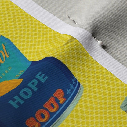Hope Soup Cans Printed Fabric