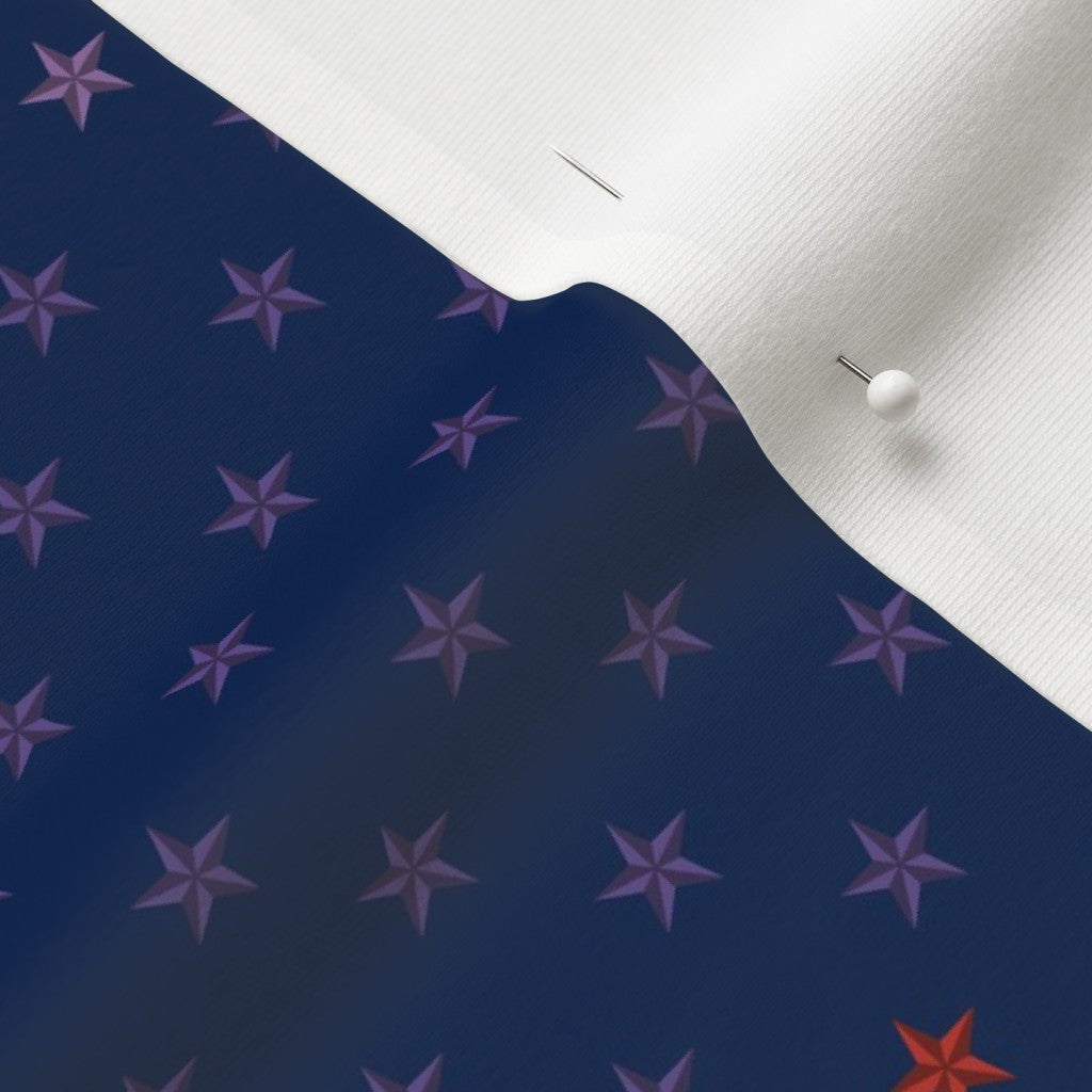 Pride Stars (Dark Blue) Printed Fabric