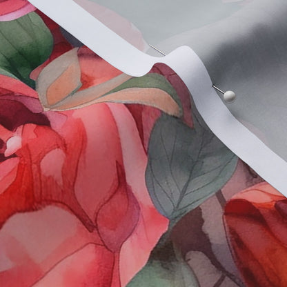 Sweet Promise Watercolor Roses Printed Fabric