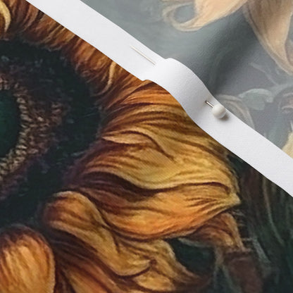 Watercolor Sunflowers (Lush) Fabric