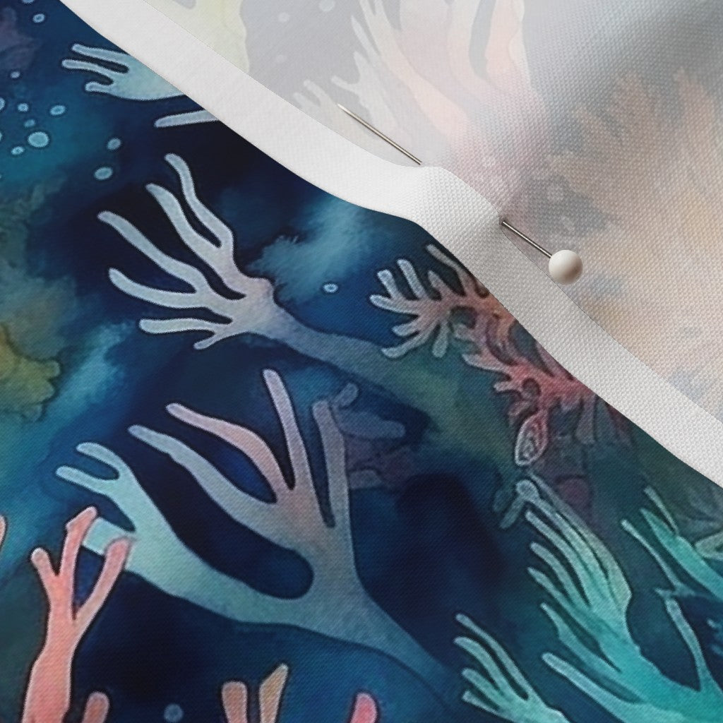 Watercolor Coral Reef (Vivid) Printed Fabric