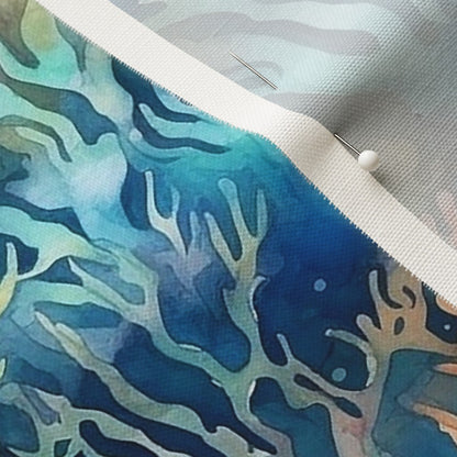 Watercolor Coral Reef (Vivid) Fabric