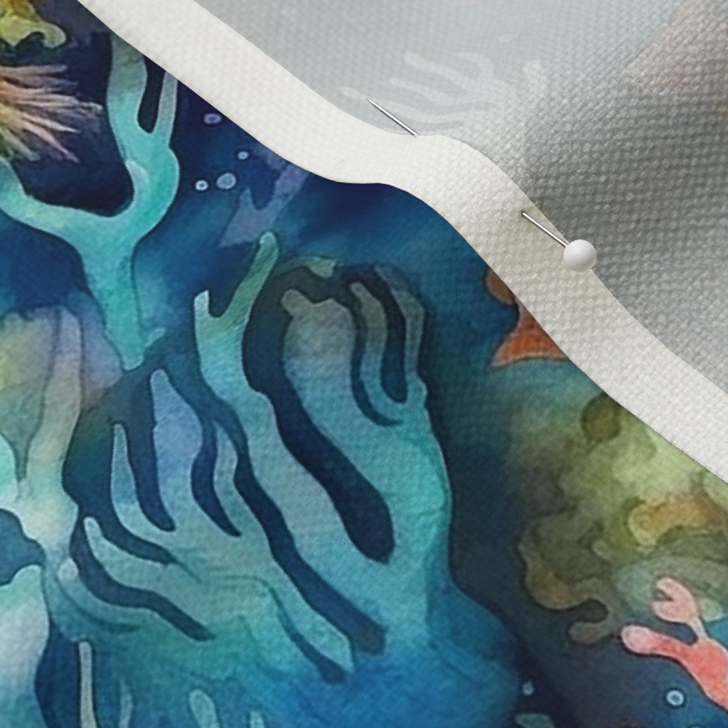 Watercolor Coral Reef (Vivid) Printed Fabric