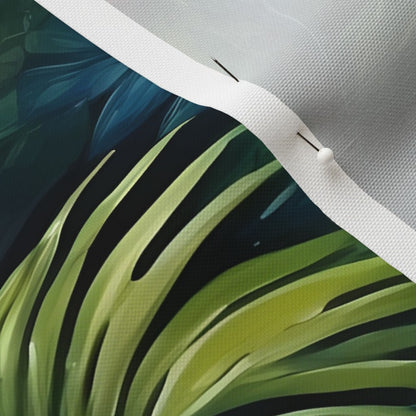 Tropical Jungle (Dark 1) Recycled Canvas Printed Fabric by Studio Ten Design