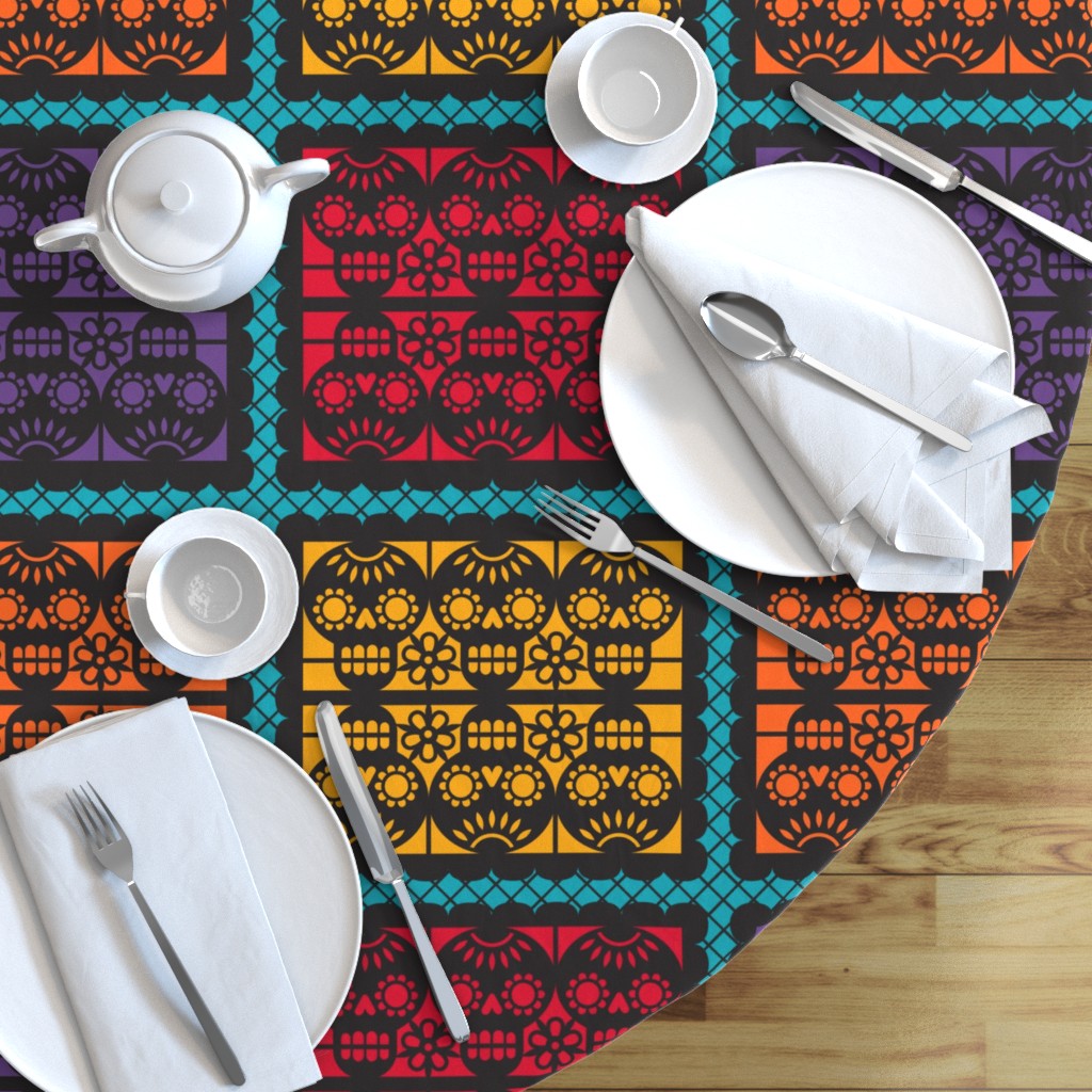 Papel Picado Round Tablecloths by Studio Ten Design