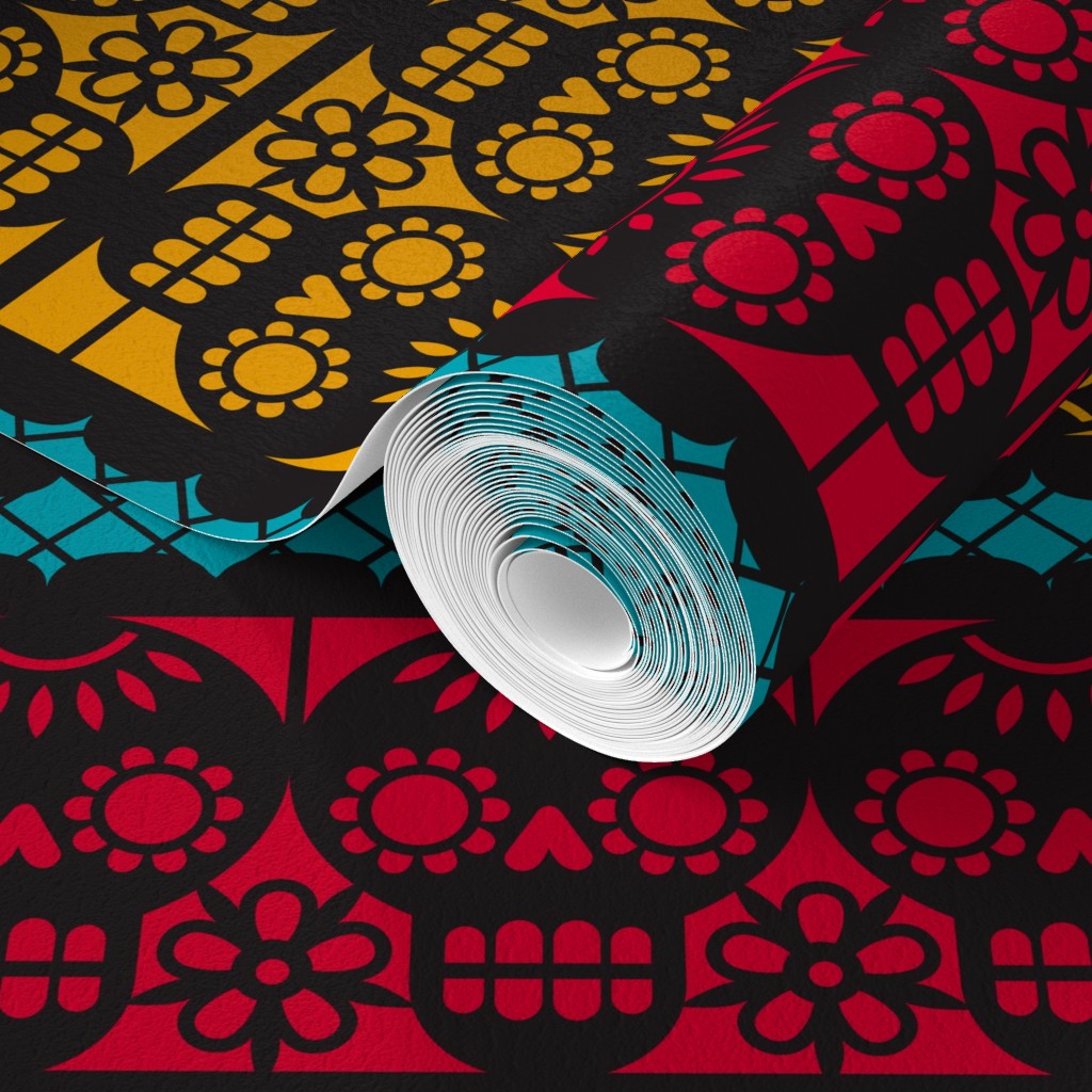 Papel Picado Non-pasted Traditional Pebble Wallpaper by Studio Ten Design