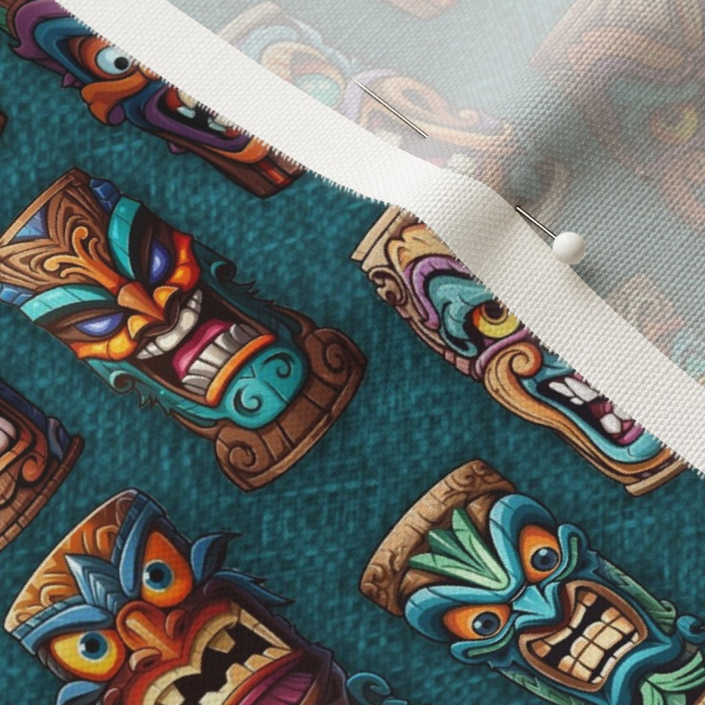 Tiki Teal Fabric
