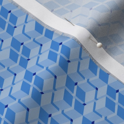 Mod Boxes Blues Fabric