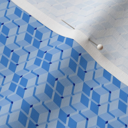 Mod Boxes Blues Fabric