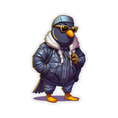 Flyboy Avian Ace Carrier Pigeon Sticker by Studio Ten Design