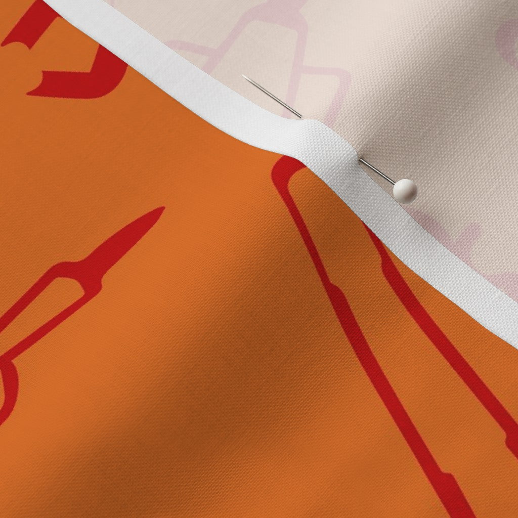 Glassblowing Tools OrangePetal Signature Cotton® Printed Fabric by Studio Ten Design