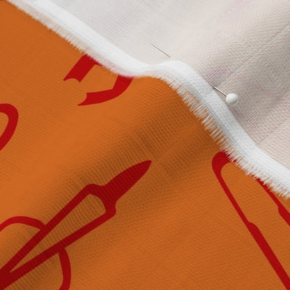 Glassblowing Tools OrangeOrganic Sweet Pea Gauze Printed Fabric by Studio Ten Design