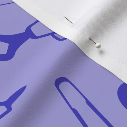 Glassblowing Tools Lilac Sport Lycra® Printed Fabric by Studio Ten Design