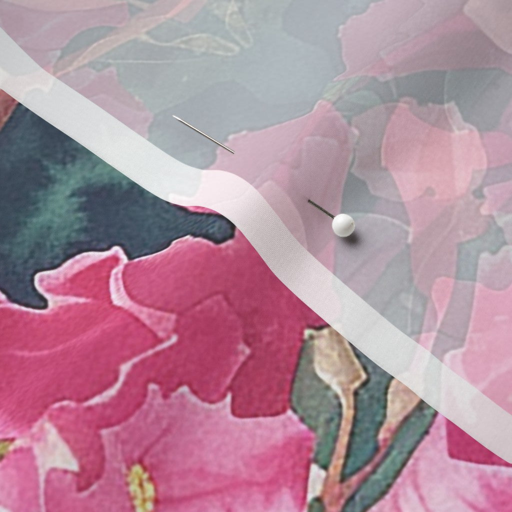 Crepe Myrtle Biloxi Chiffon Printed Fabric by Studio Ten Design