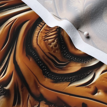 Tooled Leather Cotton Spandex Jersey Printed Fabric by Studio Ten Design