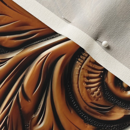 Tooled Leather Celosia Velvet™ Printed Fabric by Studio Ten Design