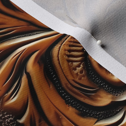Tooled Leather Dogwood Denim Printed Fabric by Studio Ten Design