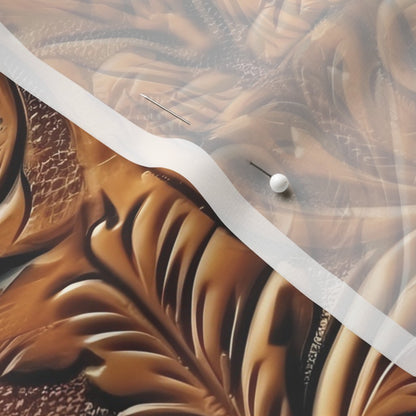 Tooled Leather Chiffon Printed Fabric by Studio Ten Design