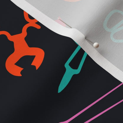 Glassblowing Tools Colorful Medium Petal Signature Cotton® Printed Fabric by Studio Ten Design