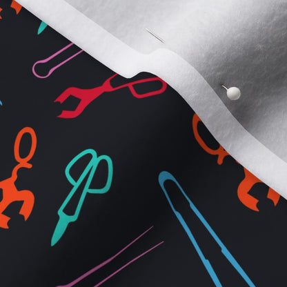 Glassblowing Tools Colorful Small Polartec® Fleece Printed Fabric by Studio Ten Design