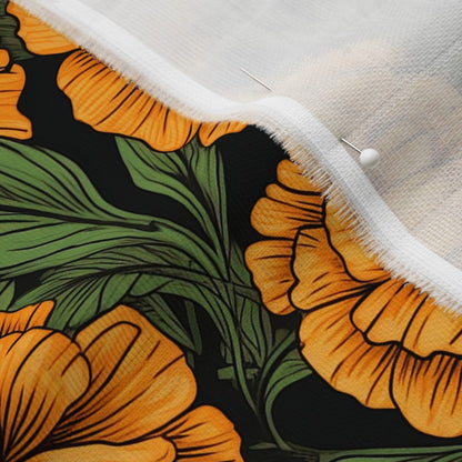 Marigolds Organic Sweet Pea Gauze Printed Fabric by Studio Ten Design