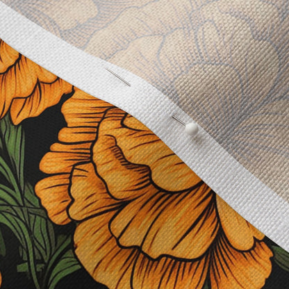 Marigolds Belgian Linen™ Printed Fabric by Studio Ten Design