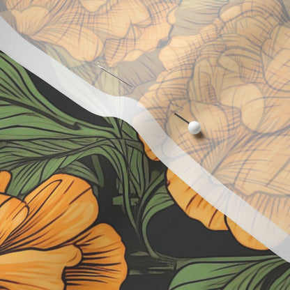 Marigolds Chiffon Printed Fabric by Studio Ten Design