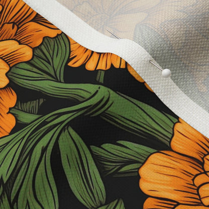 Marigolds Performance Linen Printed Fabric by Studio Ten Design