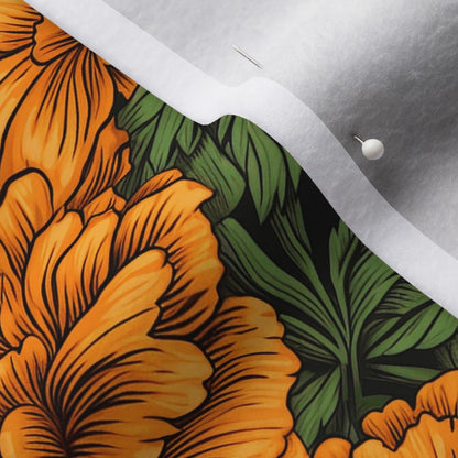 Marigolds Polartec® Fleece Printed Fabric by Studio Ten Design