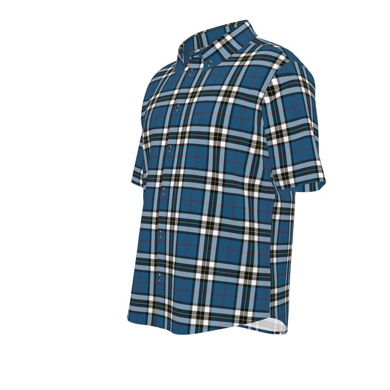 Thomson Tartan Short Sleeve Button Down Shirt by Studio Ten Design