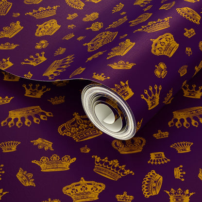 Royal Crowns (Golden Yellow + Royal Purple) Fondo de pantalla