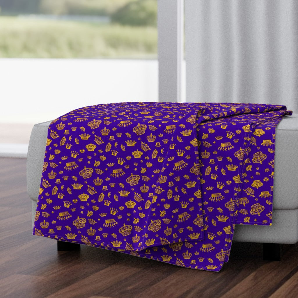 Purple and gold online throw blankets