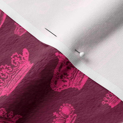 Royal Crowns Hot Pink+Maroon Fabric