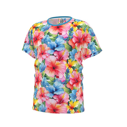 Watercolor Hibiscus (Light I) T-Shirt by Studio Ten Design