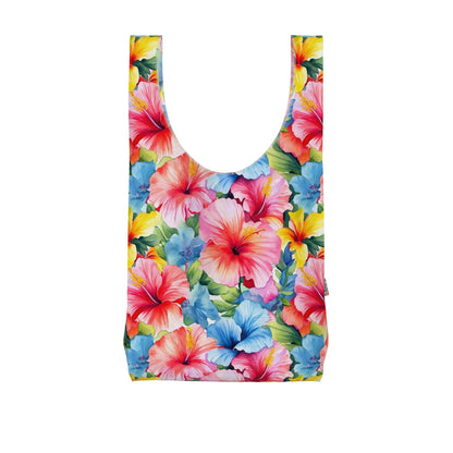 Watercolor Hibiscus Light #1 Parachute Shopping Tote (Copy)