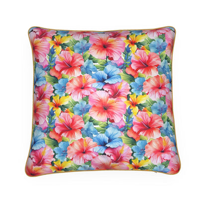 Watercolor Hibiscus (Light #1) Throw Pillow by Studio Ten Design