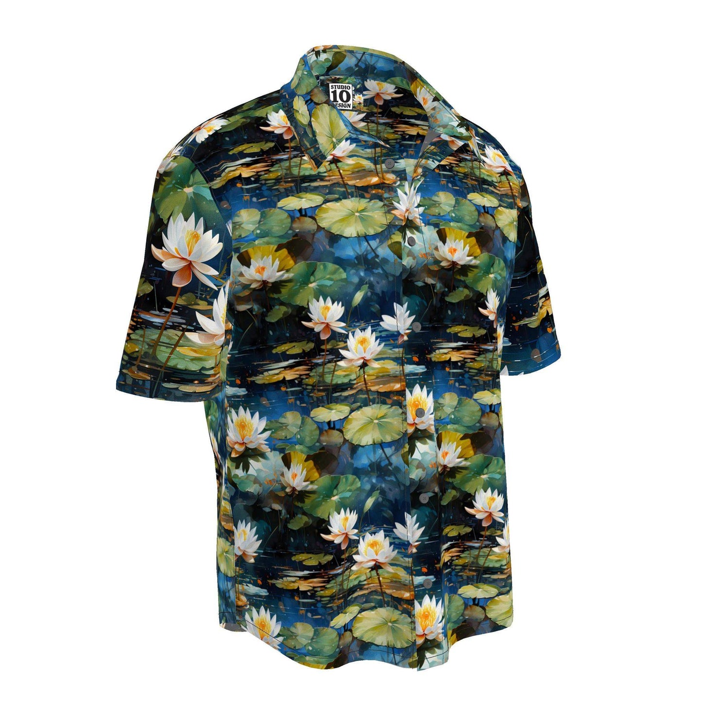 Lily Waterscape Short Sleeve Button-down Shirt
