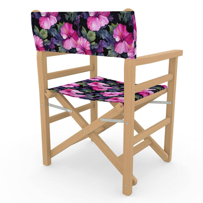 Watercolor Hibiscus (Dark #3) Director's Chair