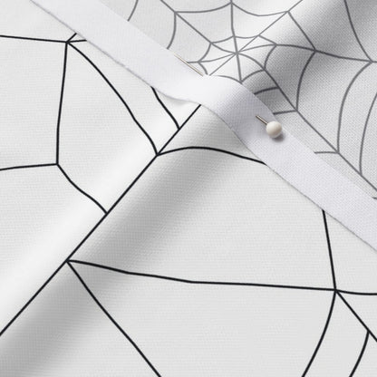 Spiderwebs White Fabric