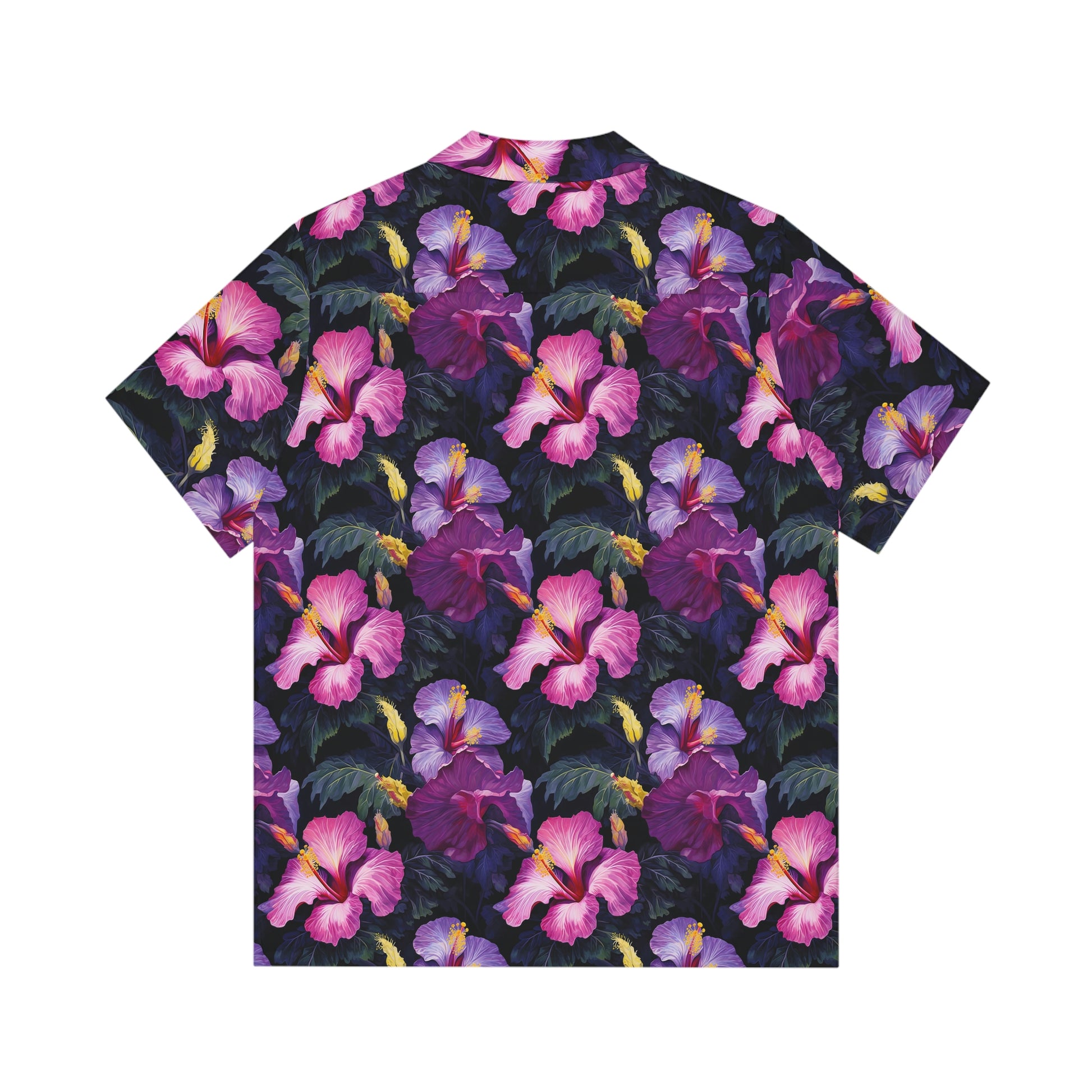Watercolor Hibiscus (Dark II) Aloha Shirt by Studio Ten Design