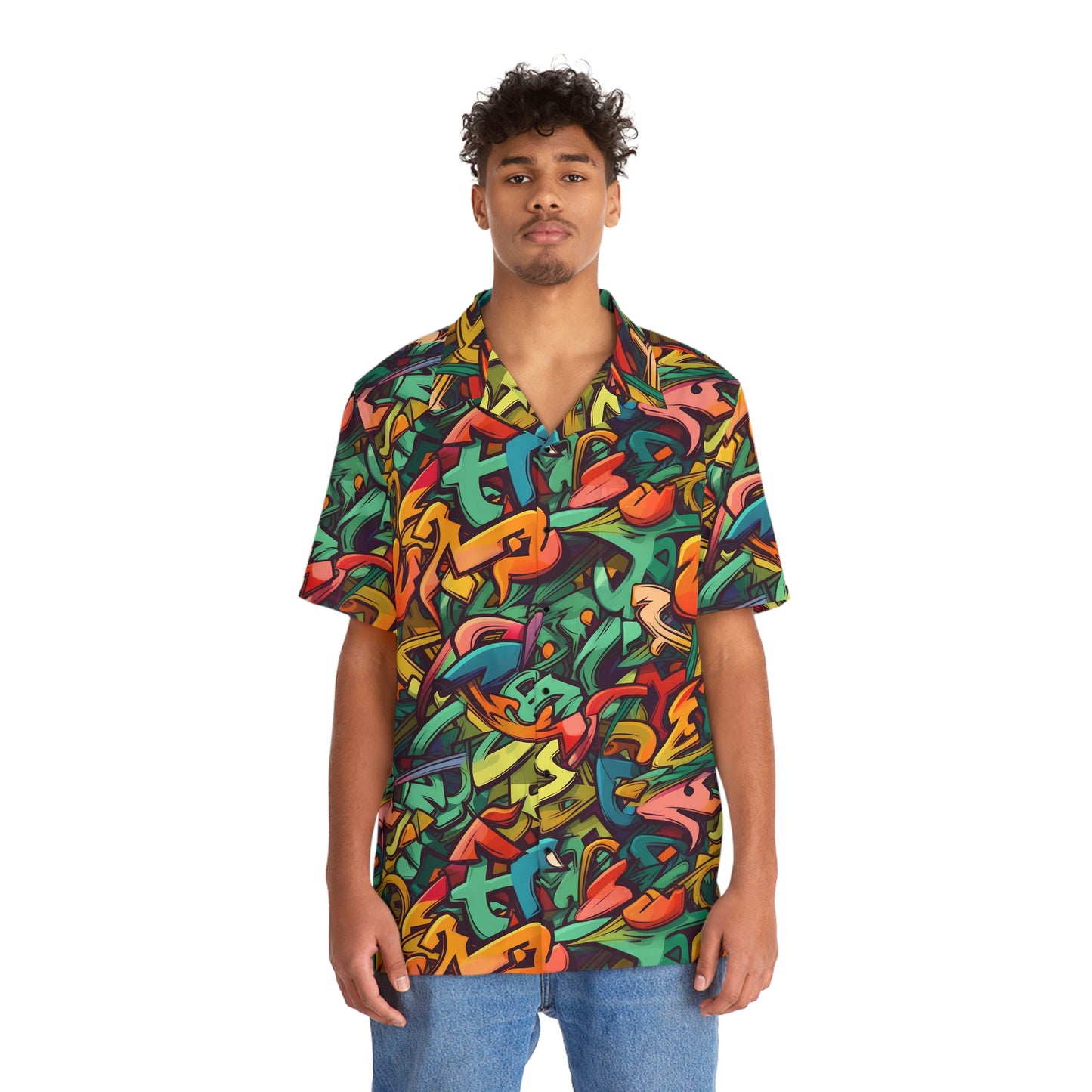 Graffiti Wildstyle (Vivid) Aloha Shirt by Studio Ten Design