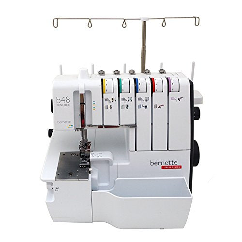 Bernette b48 Funlock Serger Coverstitch Machine + Presser Feet Kit