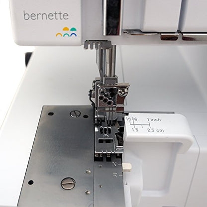 Bernette b48 Funlock Serger Coverstitch Machine + Presser Feet Kit