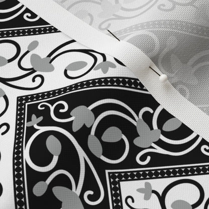 Chevron (Black, Grey, White) Fabric