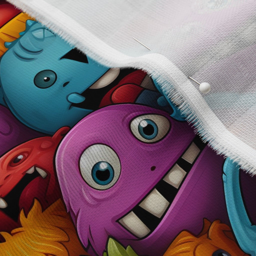 Monstrous Playmates Printed Fabric