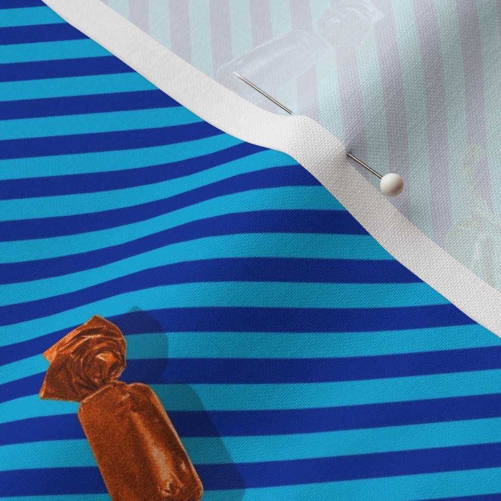 Hard Candy Blue Stripes Petal Signature Cotton® Printed Fabric by Studio Ten Design