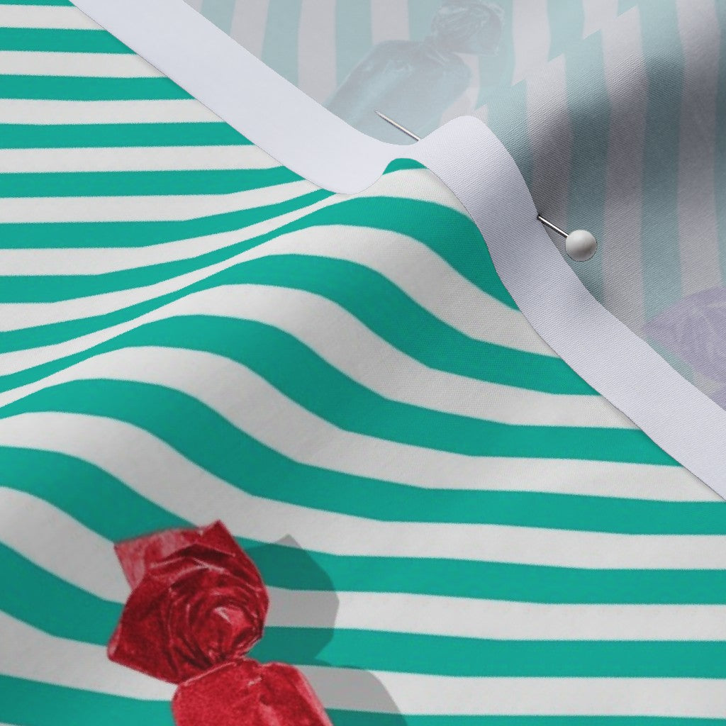 Hard Candy, Aqua Stripes Fabric